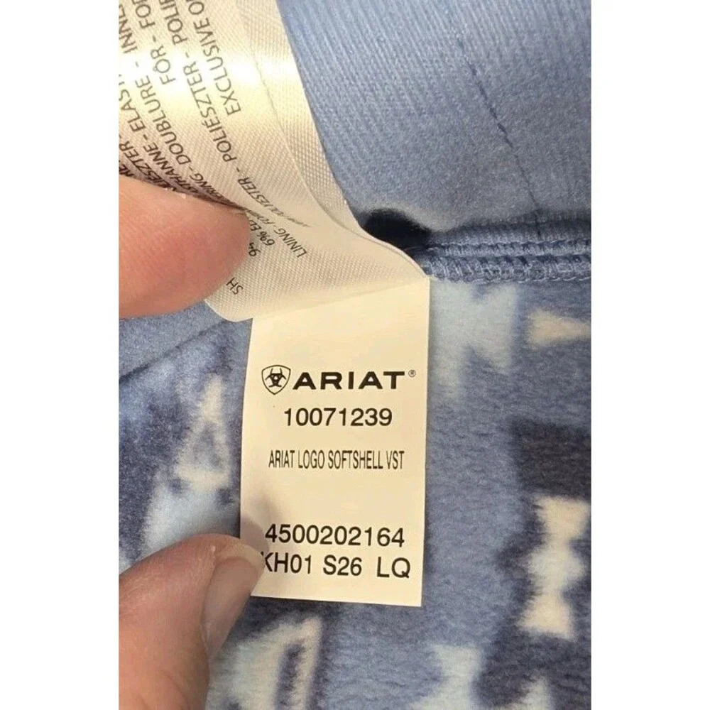 NWT Ariat Soft Shell Blue Vest Conceal Carry Plus Size 2X Vest
